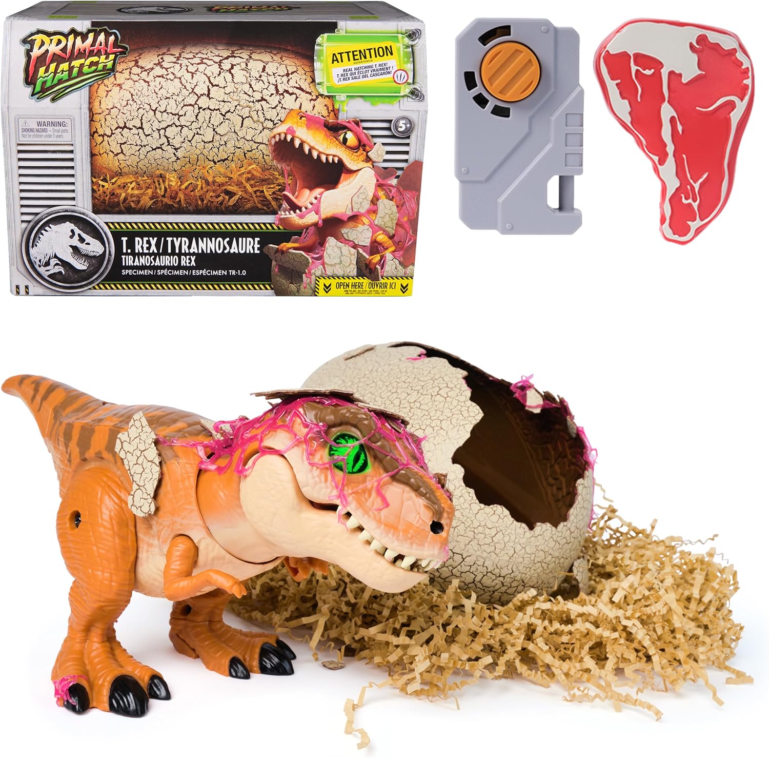 Primal Hatch T-Rex Toy
